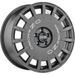 OZ Racing Rally Racing Dark Graphite Silver Lettering 7x17 5x112 ET35 CB75.0 R12 650 kg W01A50254T9